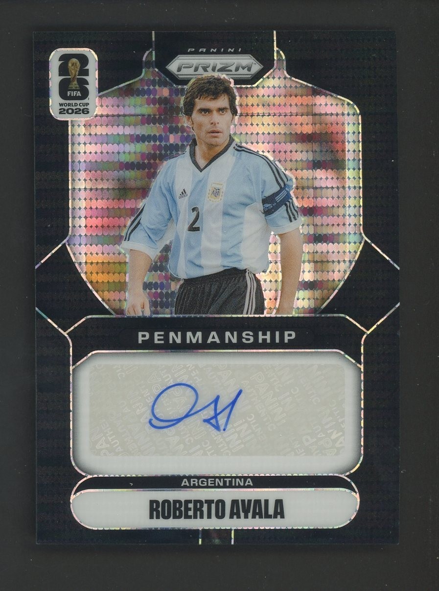 2026 Panini Black Prizm Preferred World Cup Penmanship Roberto Ayala AUTO 1/1