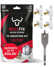 Heavy Duty Drywall Anchors Kit for TV Mounts and Heavy Objects, Includes Drill