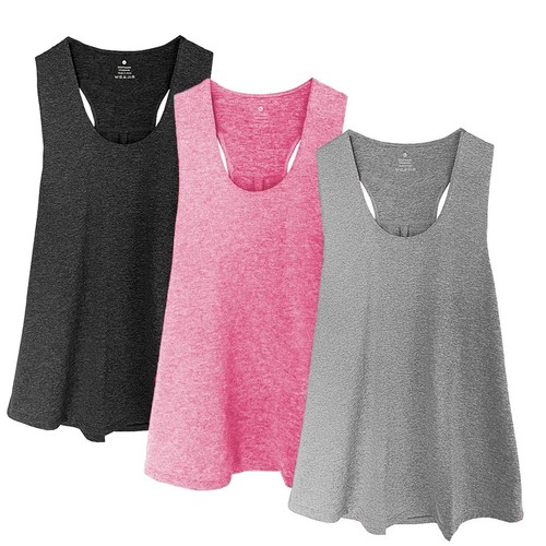 Plus Size Workout Tank Tops for Women - Running Muscle Tank Sport Exercise Gy...