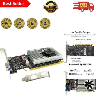 Low Profile GeForce GT 210 GPU 1GB DDR3   Perfect for Basic PC Upgrades