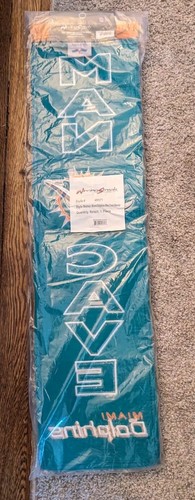 NFL Miami Dolphins 8" x 32" Man Cave Banner, Winning Streak Hanging String New - Picture 2 of 2