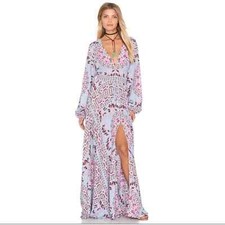 Spell & The Gypsy Pandora Aquarium Maxi Dress Gown Small