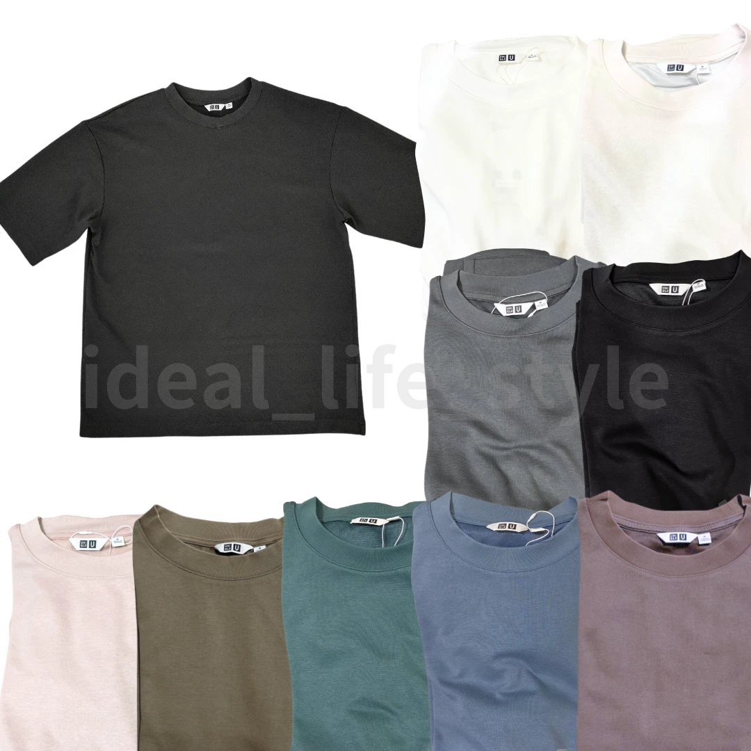 UNIQLO U AIRism Cotton Crew Neck Oversized T-Shirt S-4XL 9Colors 461555 NWT