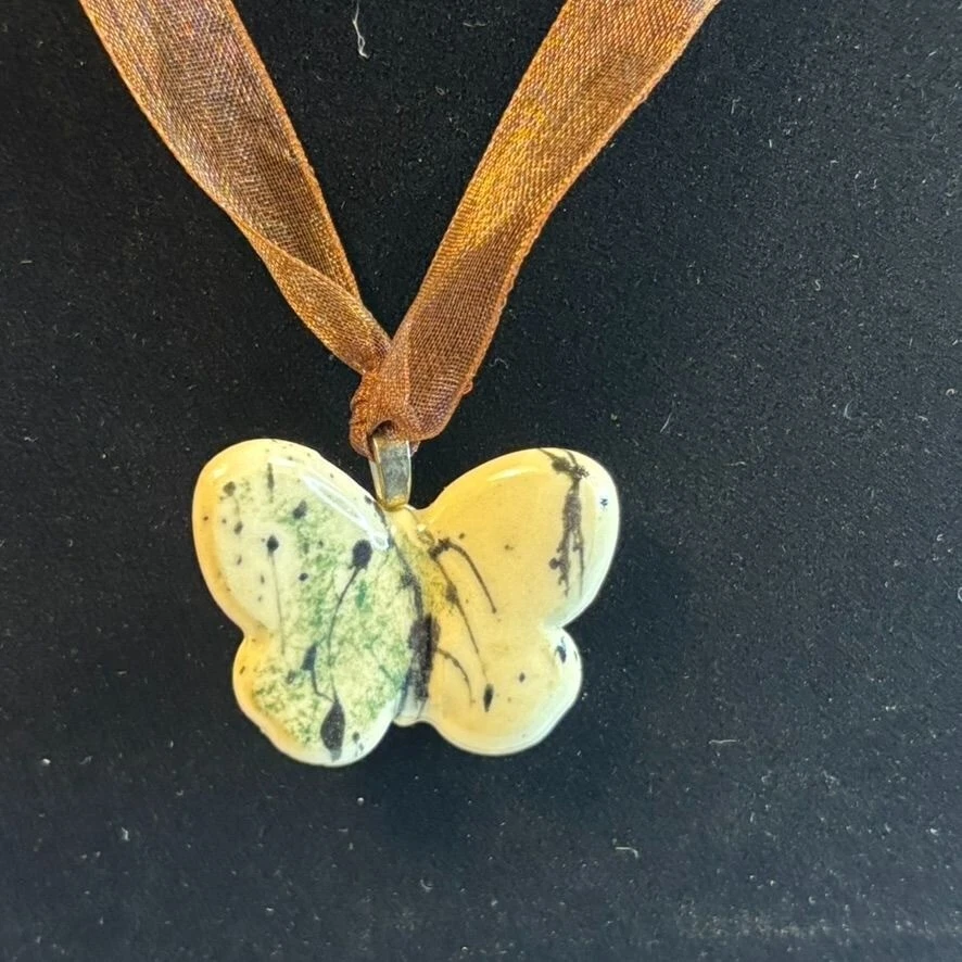 Y2K Joyería Boho Colgante Mariposa Collar Vintage Años 2000 Cinta Retro Accesorio Foto 4 de 4