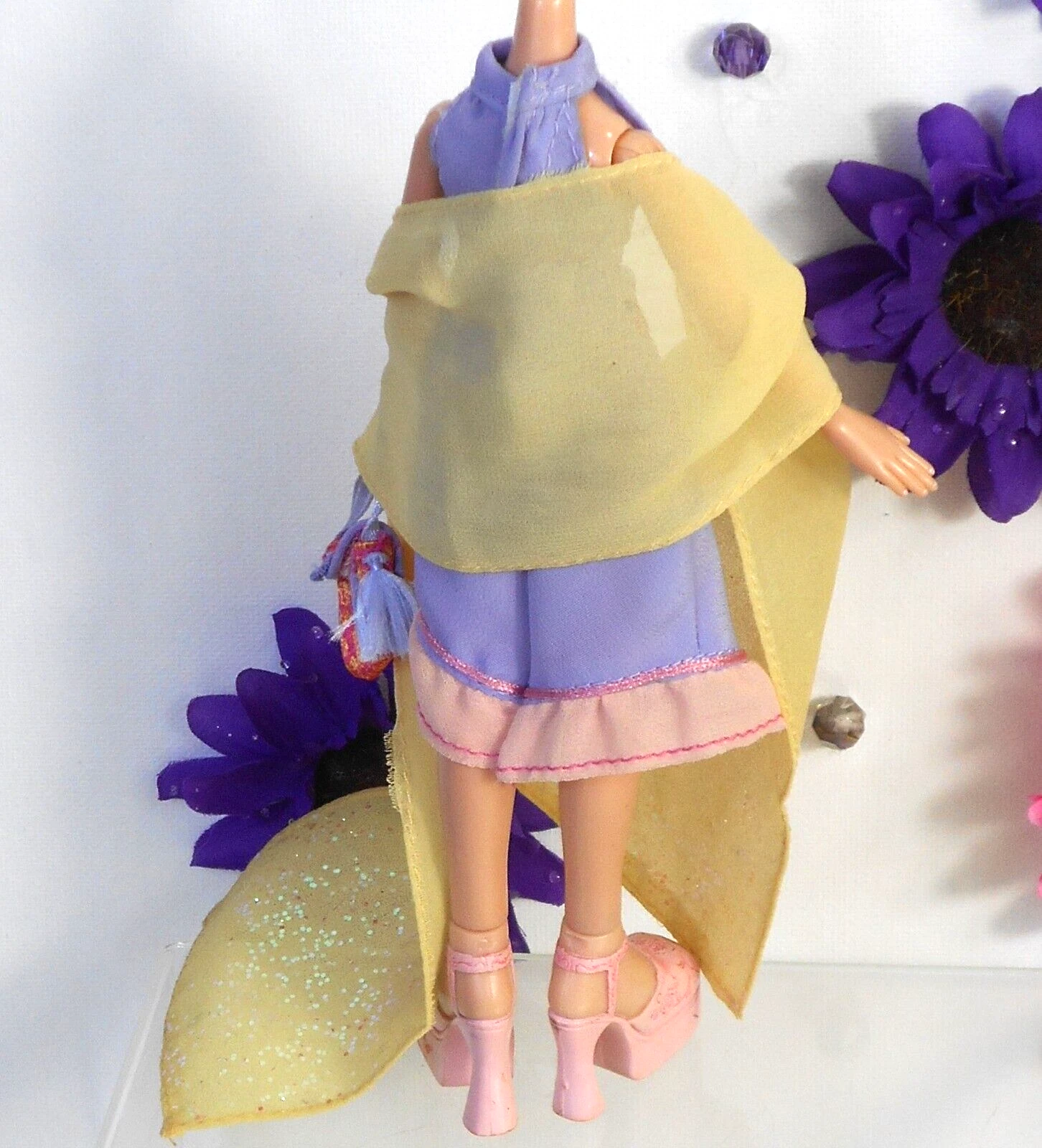 mga original formal funk doll clothes dress sandals purse scarf 