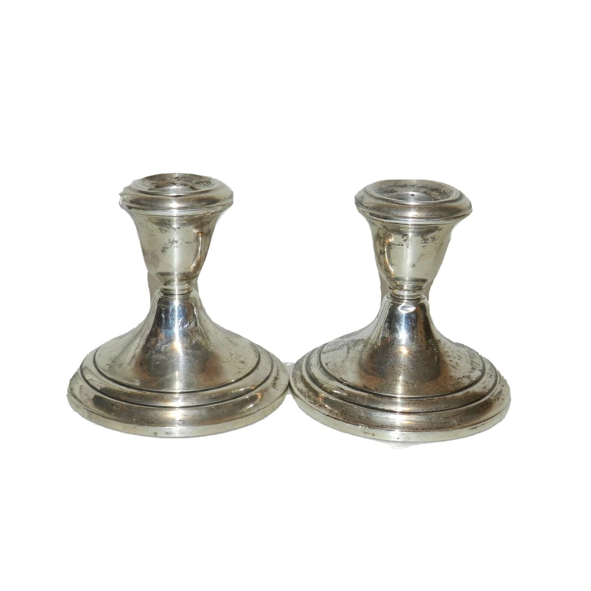 Sterling weighted candle best sale holders