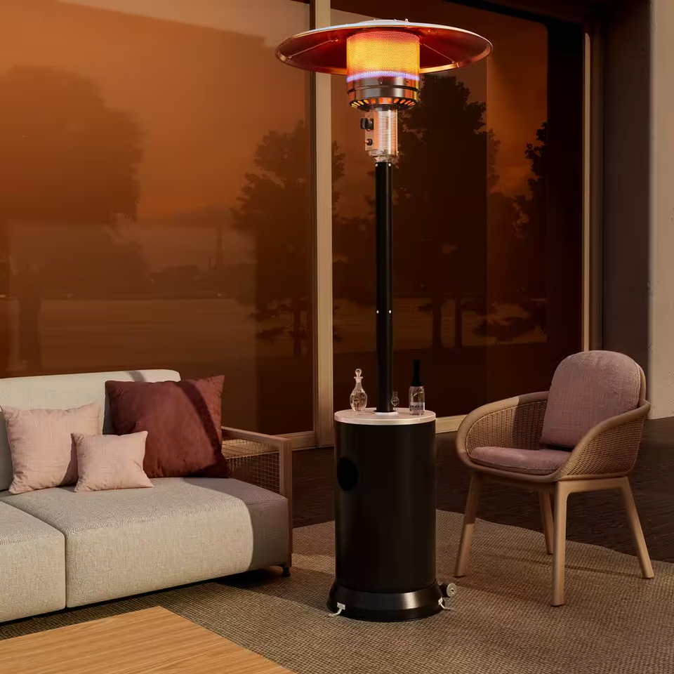 48000 BTU Black Propane Patio Heater with Cover eBay