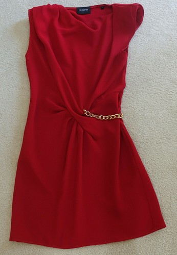 NWOT THE KOOPLES Paris Red Short Sleeveless Cocktail Dress Sz 2 US M - Picture 8 of 10