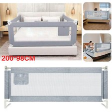200cm Safety Guards Children Toddler Kids Bed Rail Protection Adjustable UK