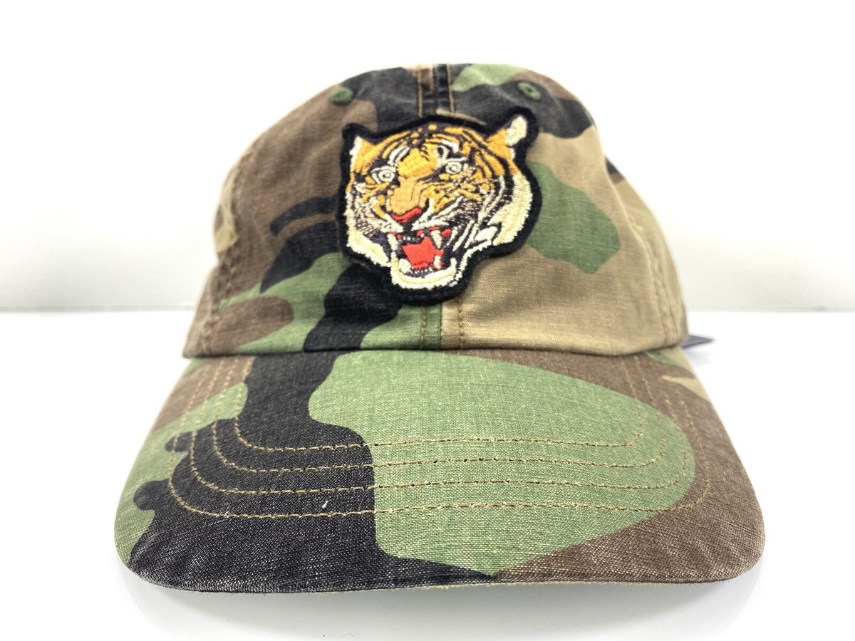 POLO RALPH LAUREN TIGER PATCH CAMO CAMOUFLAGE BALL CAP DAD