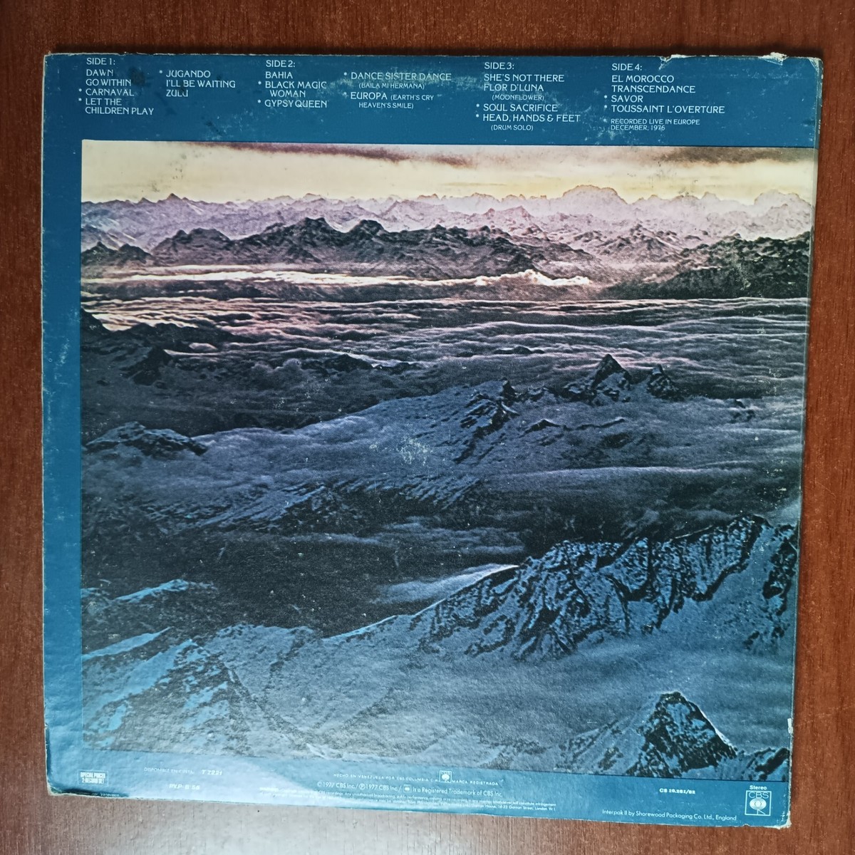Santana ‎– Moonflower [1977] Vinyl 2xLP Rock Blues Folk CBS Rare