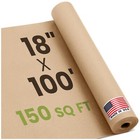 18" x 1200" 100 ft Natural Kraft Paper Roll – Made Non-Toxic, Odorless, 100%.
