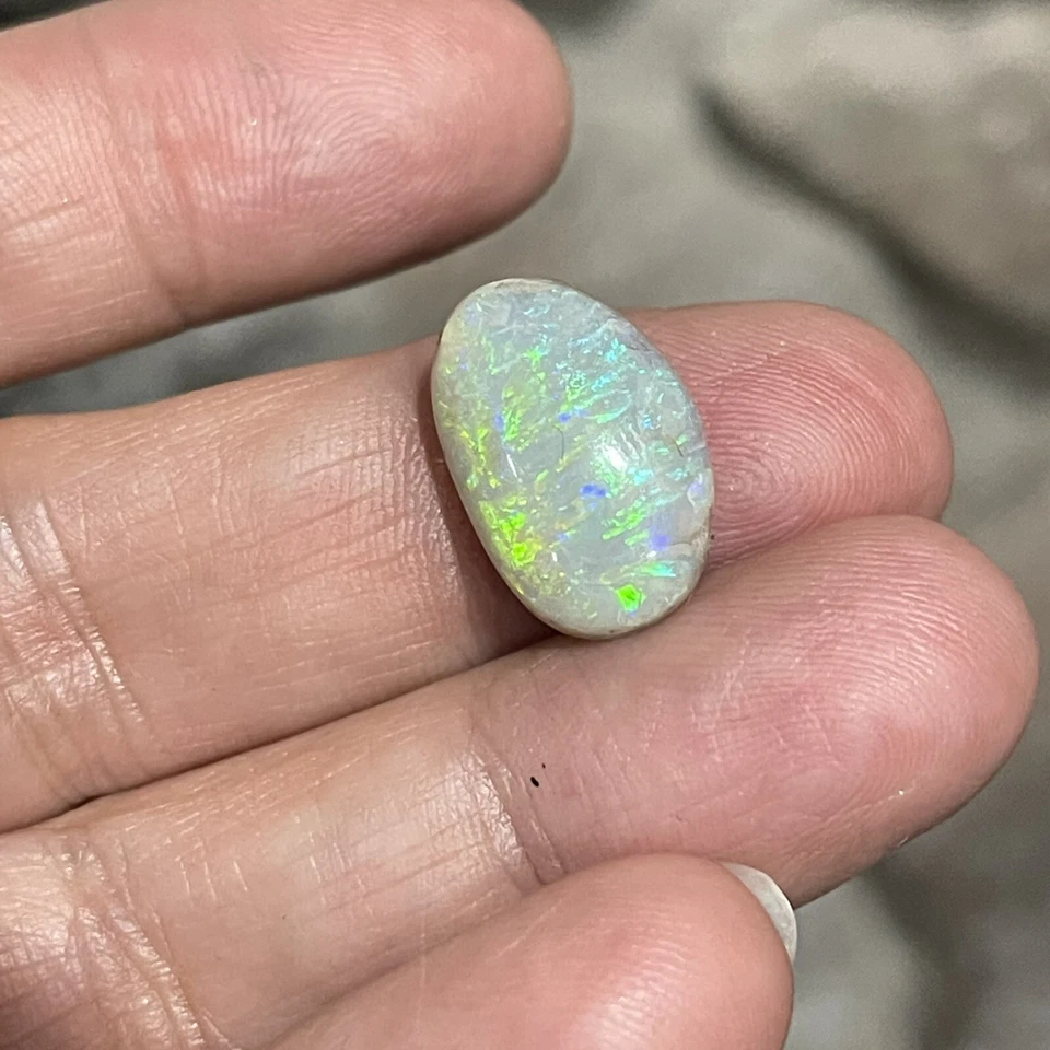 6.8ct 17.2x11.5c5.8mm Stunning Solid Australian Mintabee Black Opal Cabochon Gem - Image 3 of 4
