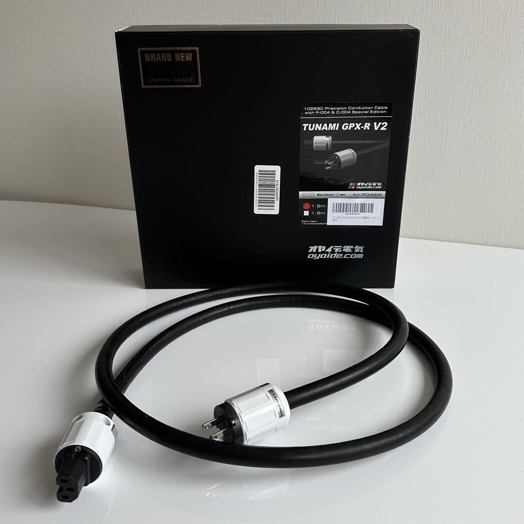 TUNAMI V2 電源ケーブル P-004 新品(OYAIDE TUNAMI GPX-R V2 TUNAMI V2 電源ケーブル P-004 新品(OYAIDE TUNAMI GPX-R V2