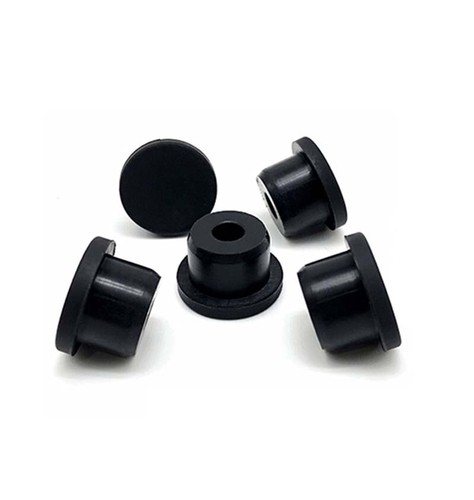 Black Round Silicone Seal Hole Plugs Blanking End Caps Solid/With Hole 3mm~14mm - Picture 10 of 12