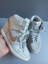 Nike Dunk High Sky Hi Light Bone sneakers rosso metallizzato uk 4 eur 37,5