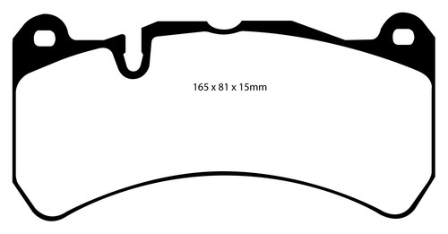EBC Brake Pads Redstuff Front for Maserati Ghibli (M157) CLK 209 DP31591C - Picture 2 of 4
