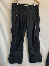 Orage Ski Pants Women's L Large Prime 05 Black Cargo Snow Snowboarding