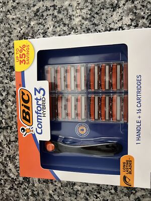 Bic Comfort 3 Hybrid Razor Gift Set - Includes 1 Handle + 16 Cartridges Men's