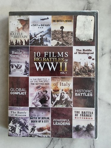 10-Film Big Battle Of WWII V.1, New DVD, Narrated, Includes ten feature films