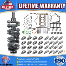 Engine Crankshaft & Gasket Rocker&Arm Valve Lifters Kit For Chevy GMC Buick 2.4L