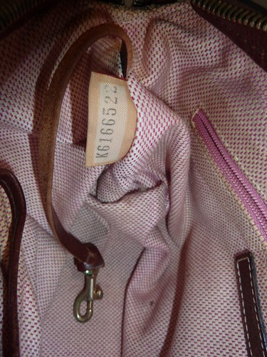 Vintage Dooney & Bourke BROWN Monogram Letter Logo CANVAS Shoulder Purse Bag - Photo 7/12