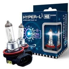 H8 35w 12v Fog Lightsdriving Lights Replacement Bulb-150 More Light-pack Of 2