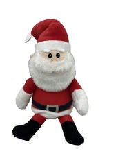 Fetch for Pets Rudolph Santa Claus Plush Stuffed Animal Toy 10" Squeaks