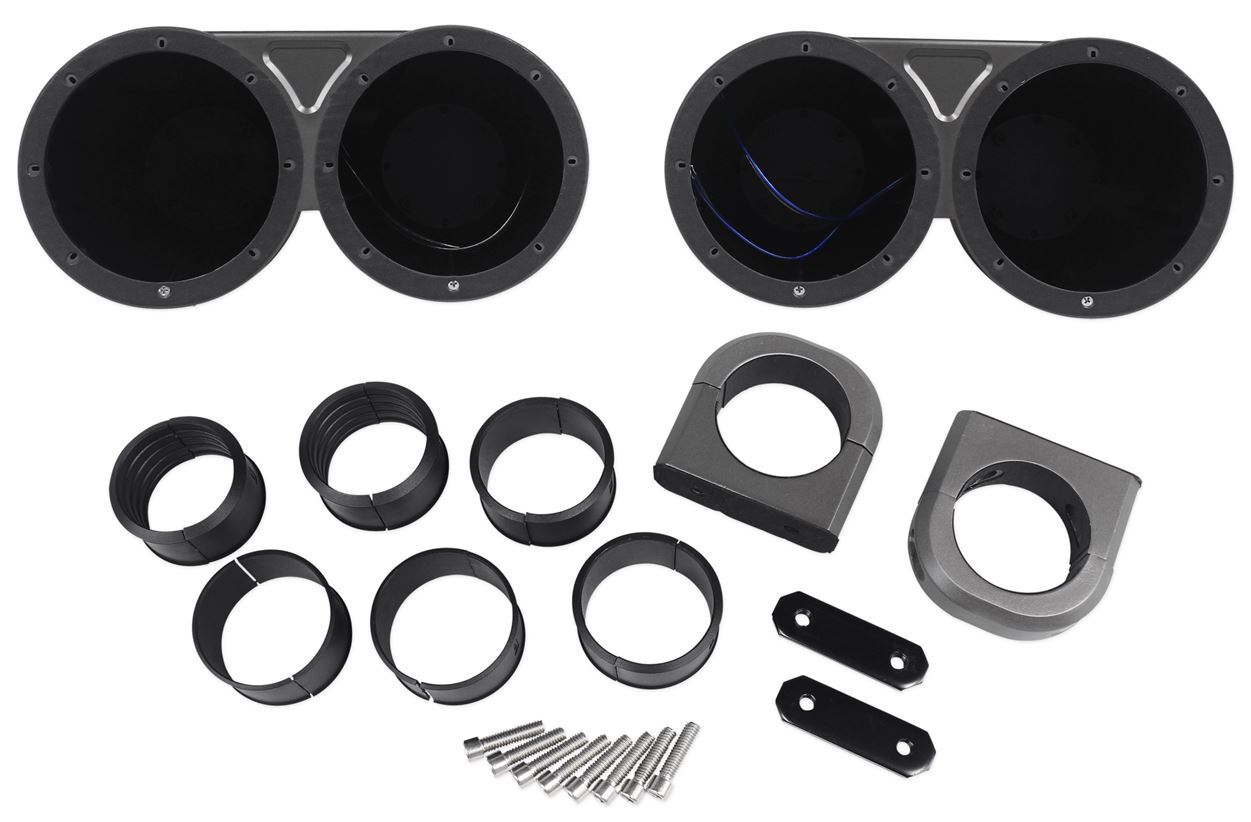 Пара динамиков Dual Kicker 43KM654LCW 65 780 Вт для морской вейкборда со светодиодами