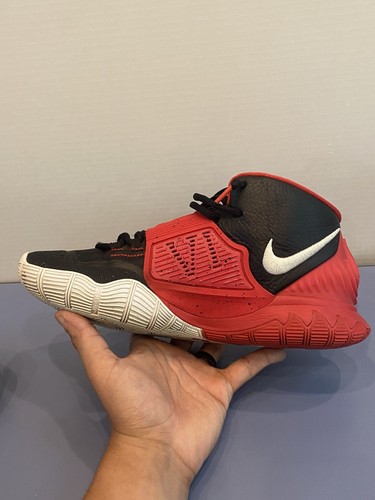 NIKE Kyrie 6 Team University Red & Black Sneakers W/BOX Mens Size 10 - Picture 8 of 21