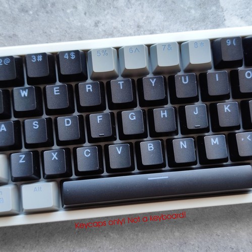 Multi-color Doubleshot Black 104 Keycaps set for Cherry MX Mechanical Keyboards - Picture 2 of 34
