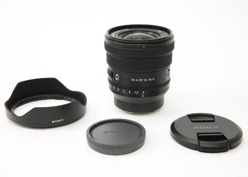 Sony FE PZ 16-35mm f/4 G Wide-Angle Zoom Lens (SELP1635G) with Both Caps & Hood - Picture 2 of 7