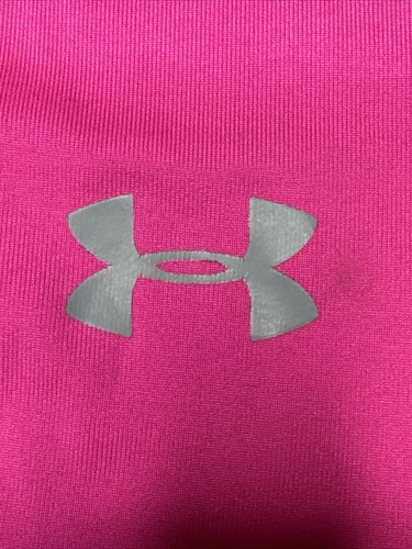 Under Armour Girls Neon Pink Pull On Pant Leggings Size 6 - Picture 4 of 5