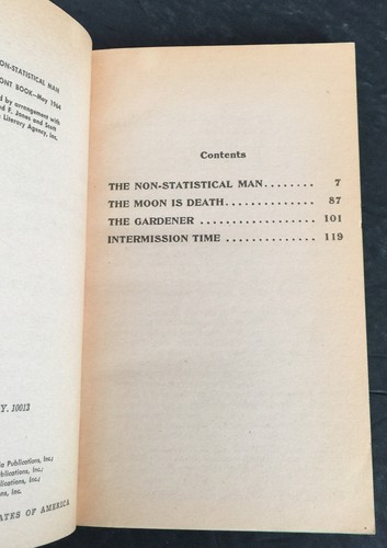 Der nichtstatistische Mann von Raymond F. Jones, Belmont, 1964 Taschenbuch - Bild 6 von 6