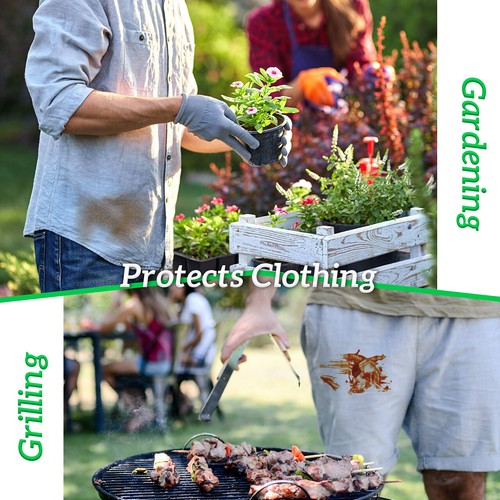 Server Aprons with 3 Pockets - Waist Apron, Waitress Apron for Women and Man, Wa - Picture 3 of 8