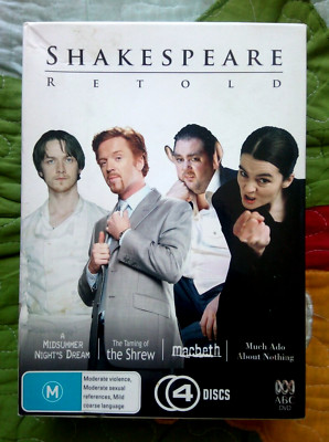 SHAKESPEARE RETOLD DVD Box Midsummer Taming Shrew Macbeth Ado Reg 4: VERY GOOD