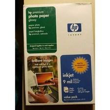 HP Premium Photo Paper Glossy - 9 mil Inkjet 4" x 6" 60 Sheet - Brand New