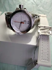 ESQ Movado Fusion White Dial Stainless Steel Ladies Swiss Quartz Model# 07101404