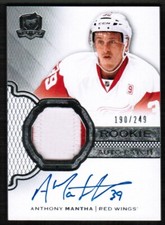 2016 17 UD The Cup Anthony Mantha Auto Patch Rookie Rc 190/249 2 Colors