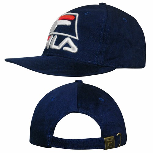 Fila Snapback Hat Adjustable Navy Logo 