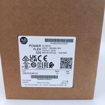 Allen-Bradley AB 25B-D024N104 PowerFlex 525 AC Drive 25B D024N104
