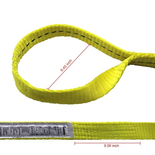 Correa de remolque elevadora de eslinga de banda de 1"x3 pies 6 piezas ojo retorcido resistente BS 16000 lb SF 5:1 - Imagen 3 de 7