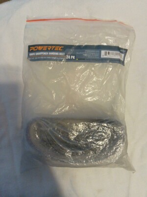 POWERTEC 46002 1/2'' x 12'' Knives Sharpener Sanding Belts Set