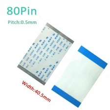 80-Pin Pitch 0.5mm FFC/FPC Flexible Flat Cable Wire Width 40.5mm 20624 80C 60V