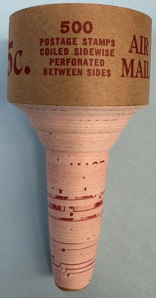 U.S., 1948, Scott #C37 Coil Roll of 500, 5c Perf. 10 Horiz., Cat. Val. :$700.00+ - Image 3 of 3