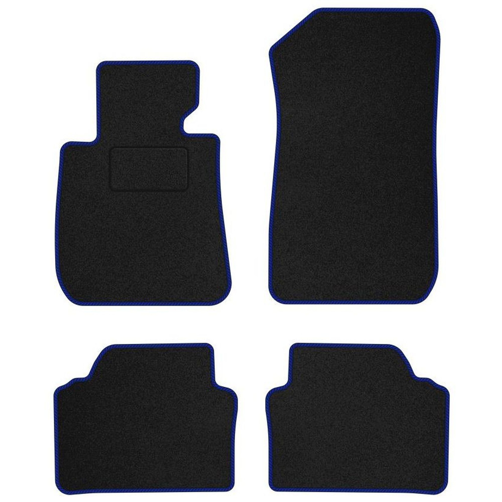 Tapis de sol haut de gamme en velours STREAK bleu pour BMW Série 3