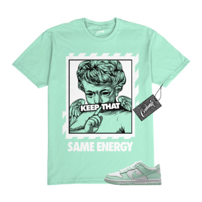 Dunk Low Mint Foam White Air Force 1 T Shirt to Match ENERGY