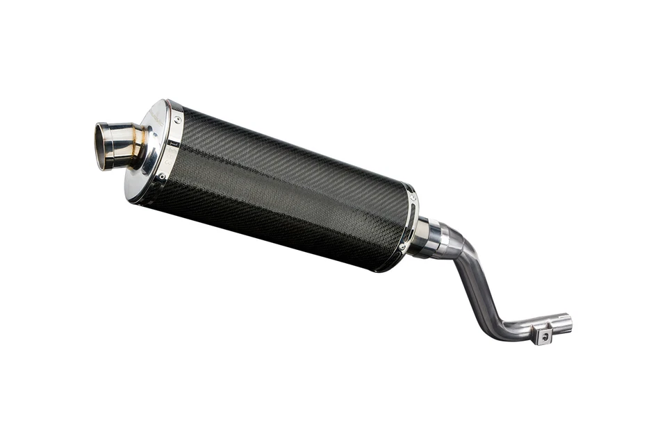 Kit silenciador de escape de carbono ovalado de 14" deslizable Honda CRF250L Trail 2012-2016 Foto 4 de 4