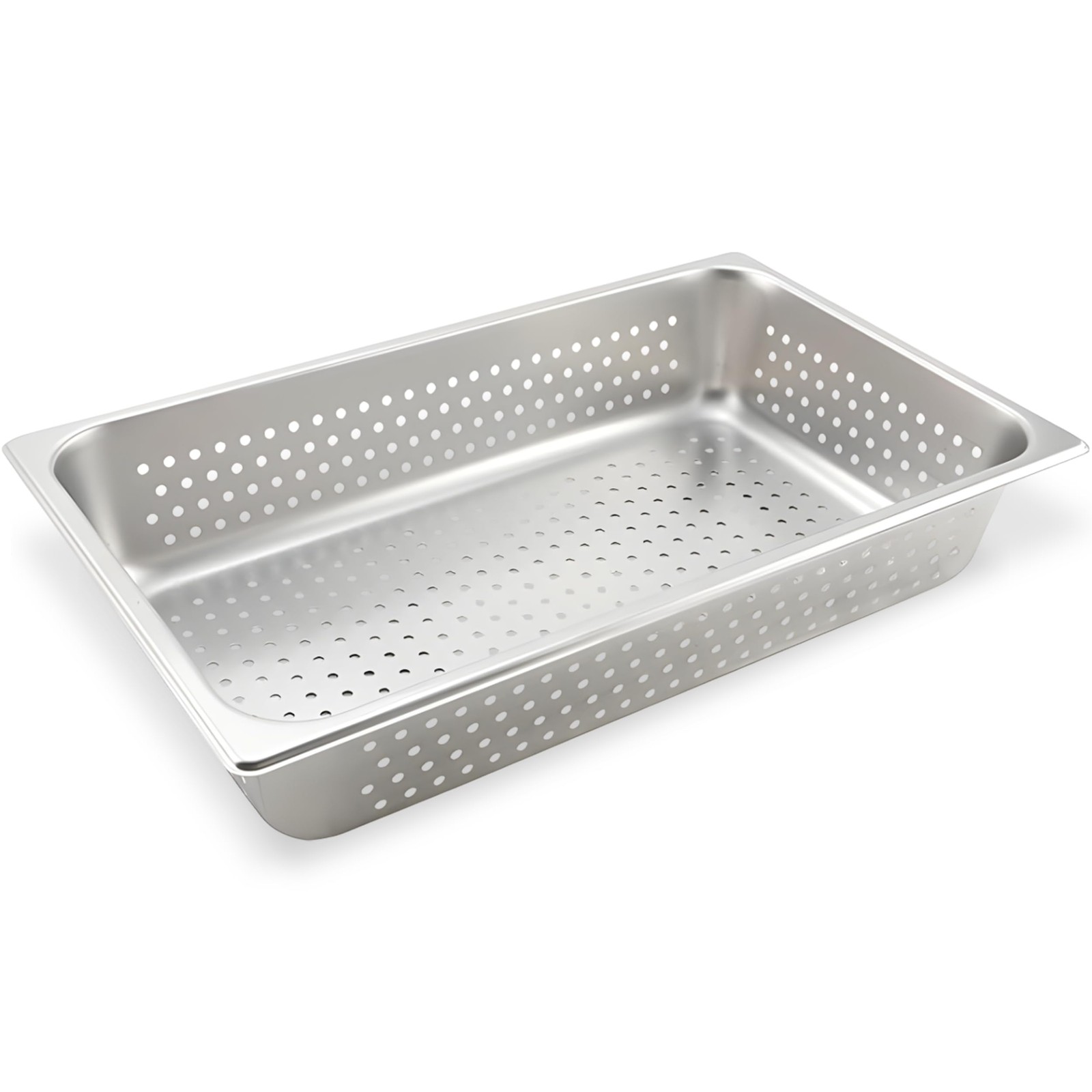 Winco Full Size Pan Perforated, 4-Inch, Medium