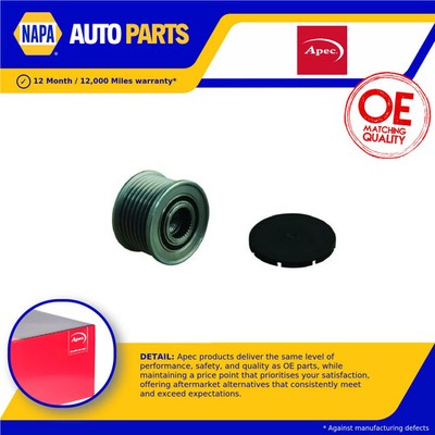 Overrunning Alternator Pulley fits MERCEDES V200CDI W447 1.7D 2020 on Clutch New